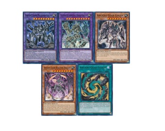 YuGiOh Ancient Gear Deck Yu-Gi-Oh! Ancient Gear Deck Core Set - 18 Card LEDE Dark Golem Commander Dragon Ancient Gear Deck Yugioh YuGiOh Ancient Gear Deck Yu-Gi-Oh! Ancient Gear Deck Core Set - 18 Card LEDE Dark Golem Commander Dragon Ancient Gear Deck Yugioh