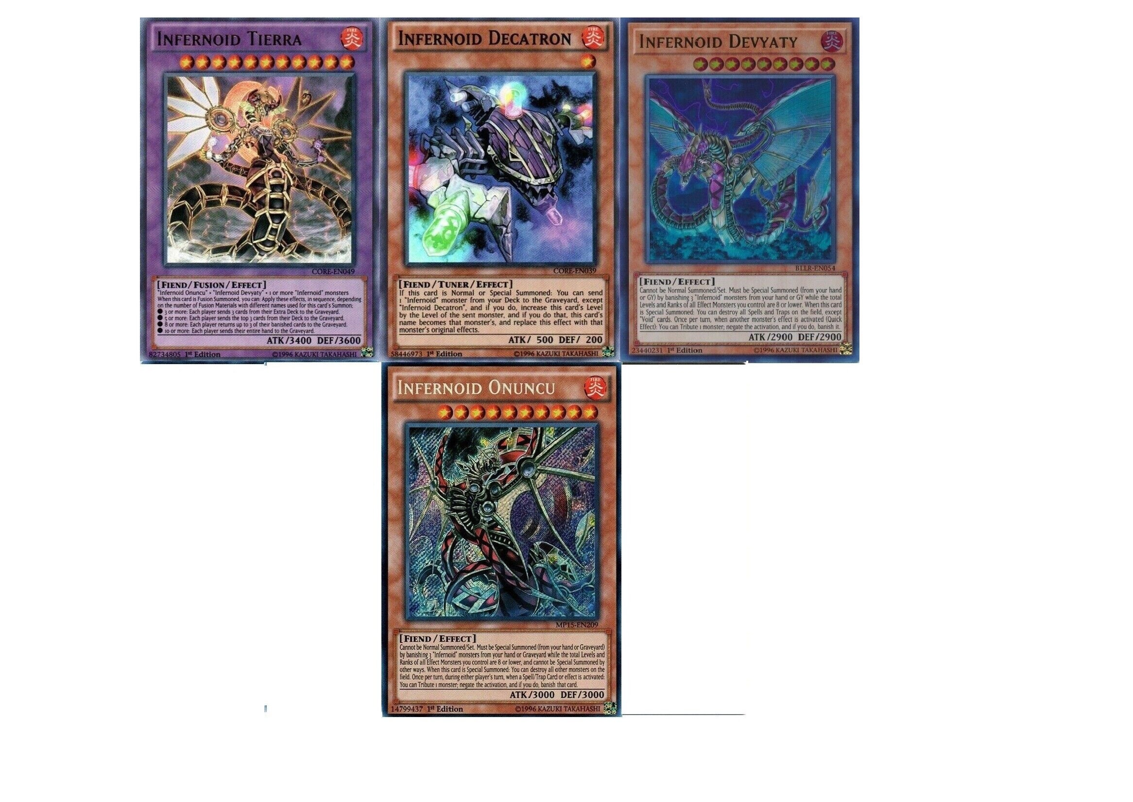 Yugioh Infernoid Budget Deck Tierra Decatron Onuncu - Etsy