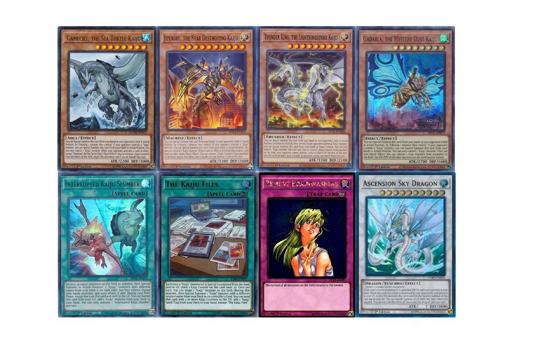 Yugioh Kaiju 2022 Deck Gameciel Interrupted Kaiju Slumber Etsy Australia