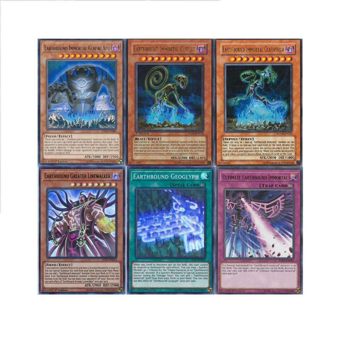 Yugioh Earthbound Immortal Budget Deck Cusillu Ccarayhua 55 Cards NM Etsy