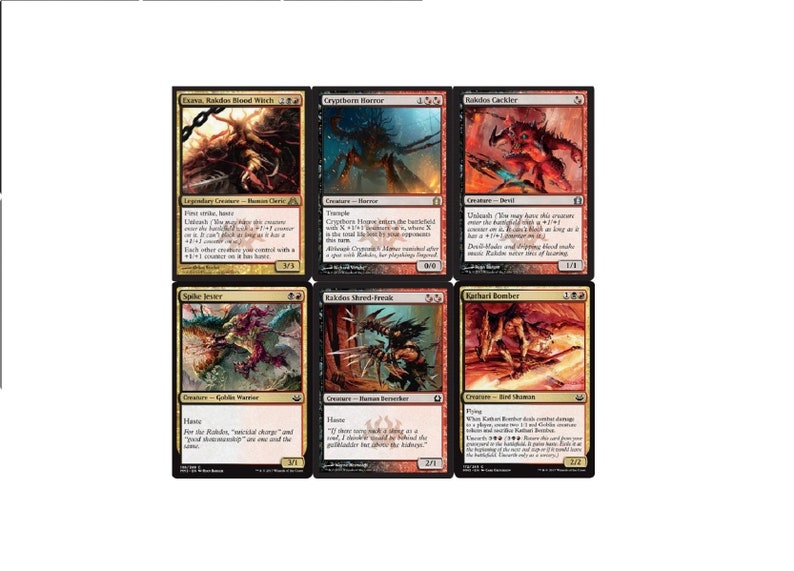 Rakdos' Rampage Deck Exava Cryptborn Horror MTG Etsy