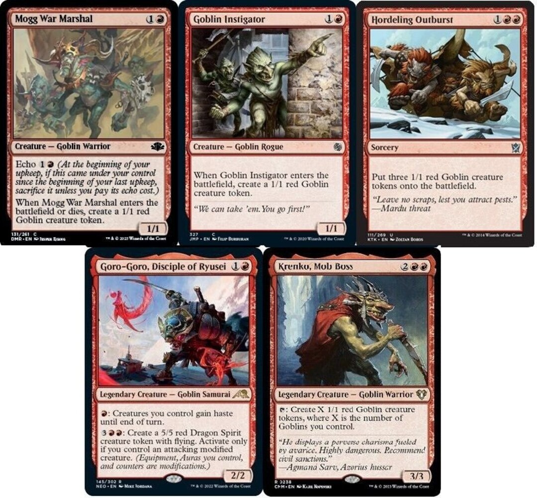 Krenko, Mob Boss Commander Deck EDH 100 Magic Cards Custom Deck MTG Goblins NM Etsy