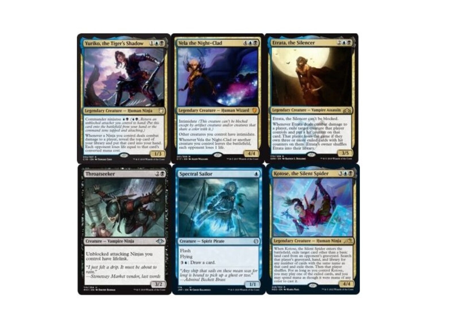 Custom Commander Deck Yuriko, the Tiger's Shadow Ninja Tribal MTG EDH