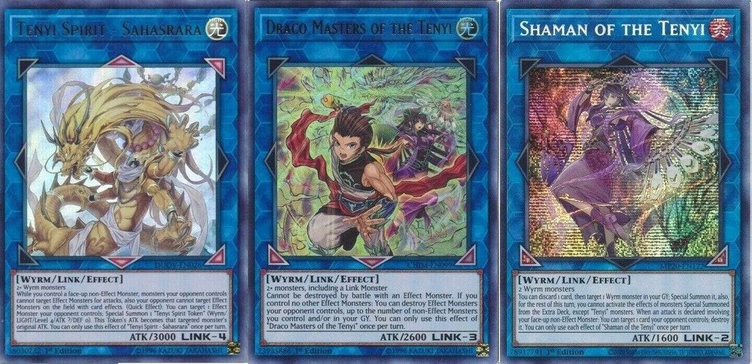 Yugioh Tenyi Budget Deck Sahasrara Shaman Berserker NM 55 Cards Etsy