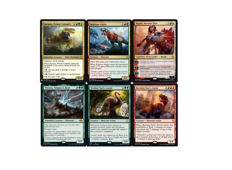 Dinosaur Deck Commander/edh Deck MTG Magic the Gathering Etsy