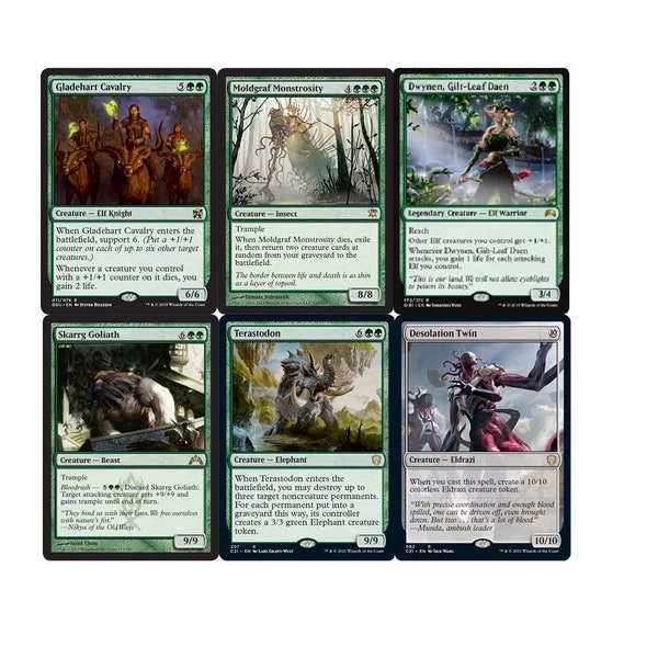 Mono Green Elf Ramp Deck - Eldrazi - MTG Magic the Gathering-RTP - Dwynen - NM