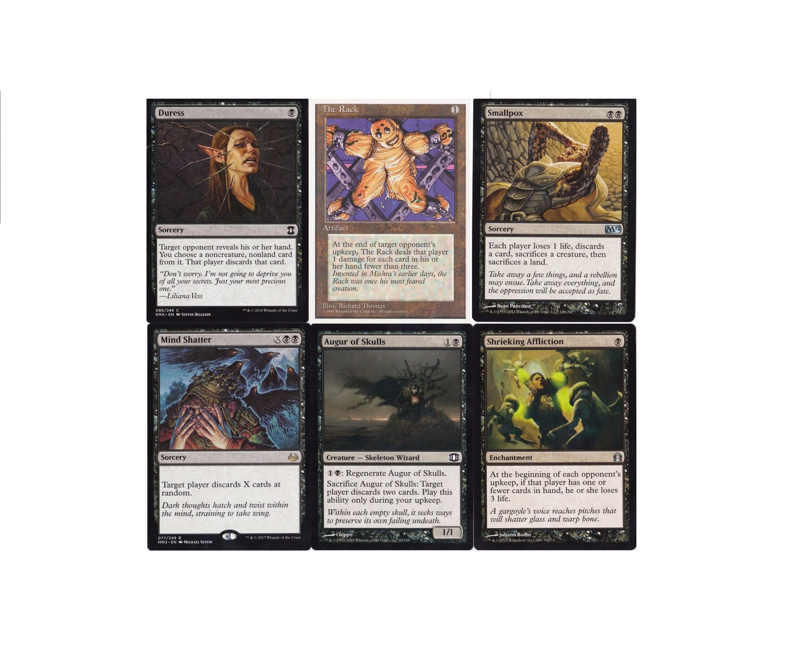 Discard 8 Rack mono Black Deck Mind Shatter the Rack Etsy