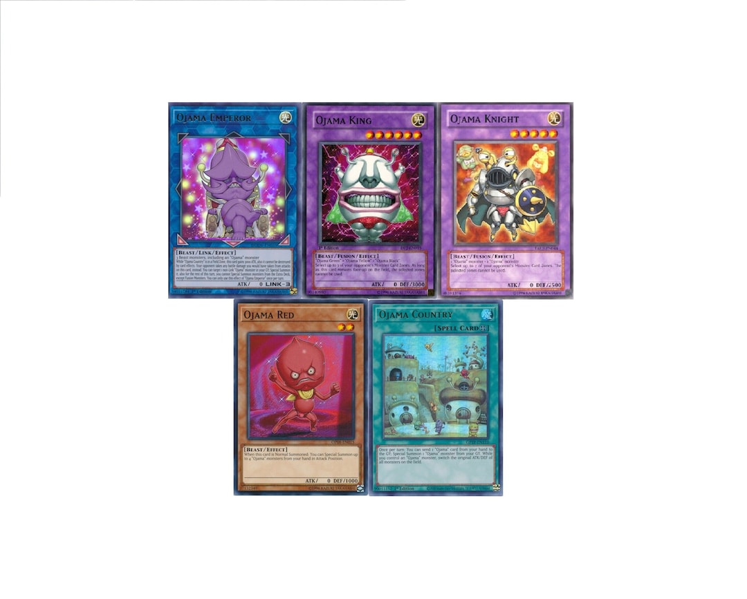 Yugioh Ojama Tournament Deck King Country Blue Emperor Etsy