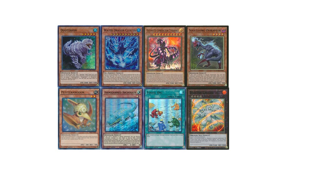 Yugioh Bastion Water Dragon 2023 Deck Cluster Duoterion Dinosaur