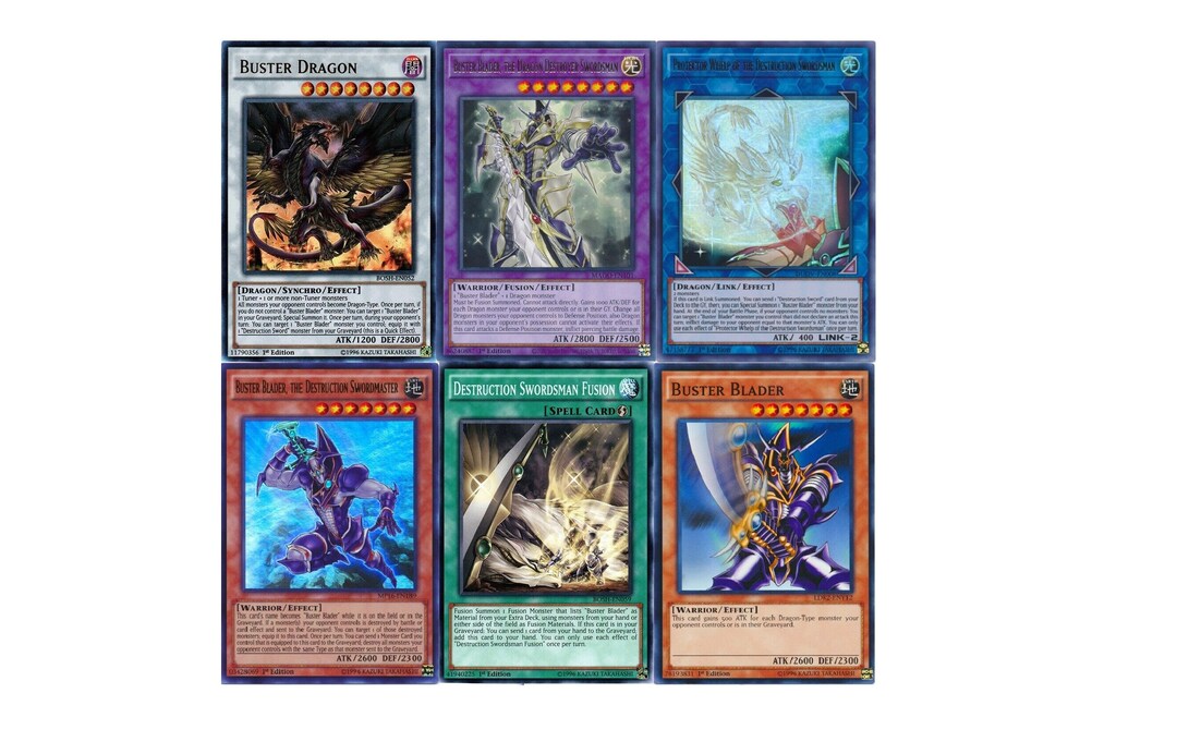 Yugioh Buster Blader Budget Deck Buster Dragon Destruction NM 55 Cards