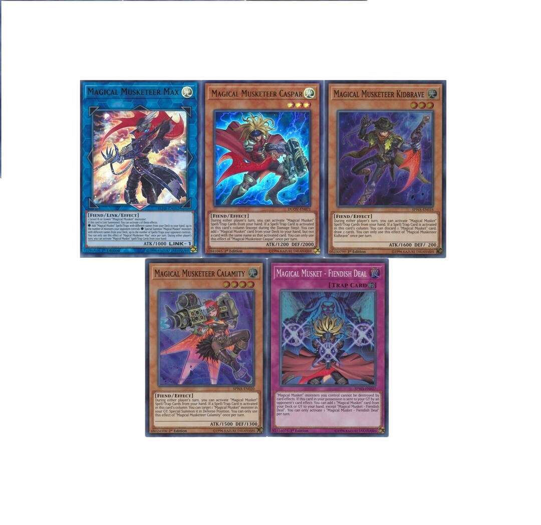 Yugioh Magical Musketeer 2023 Deck Kidbrave Max Caspar Etsy