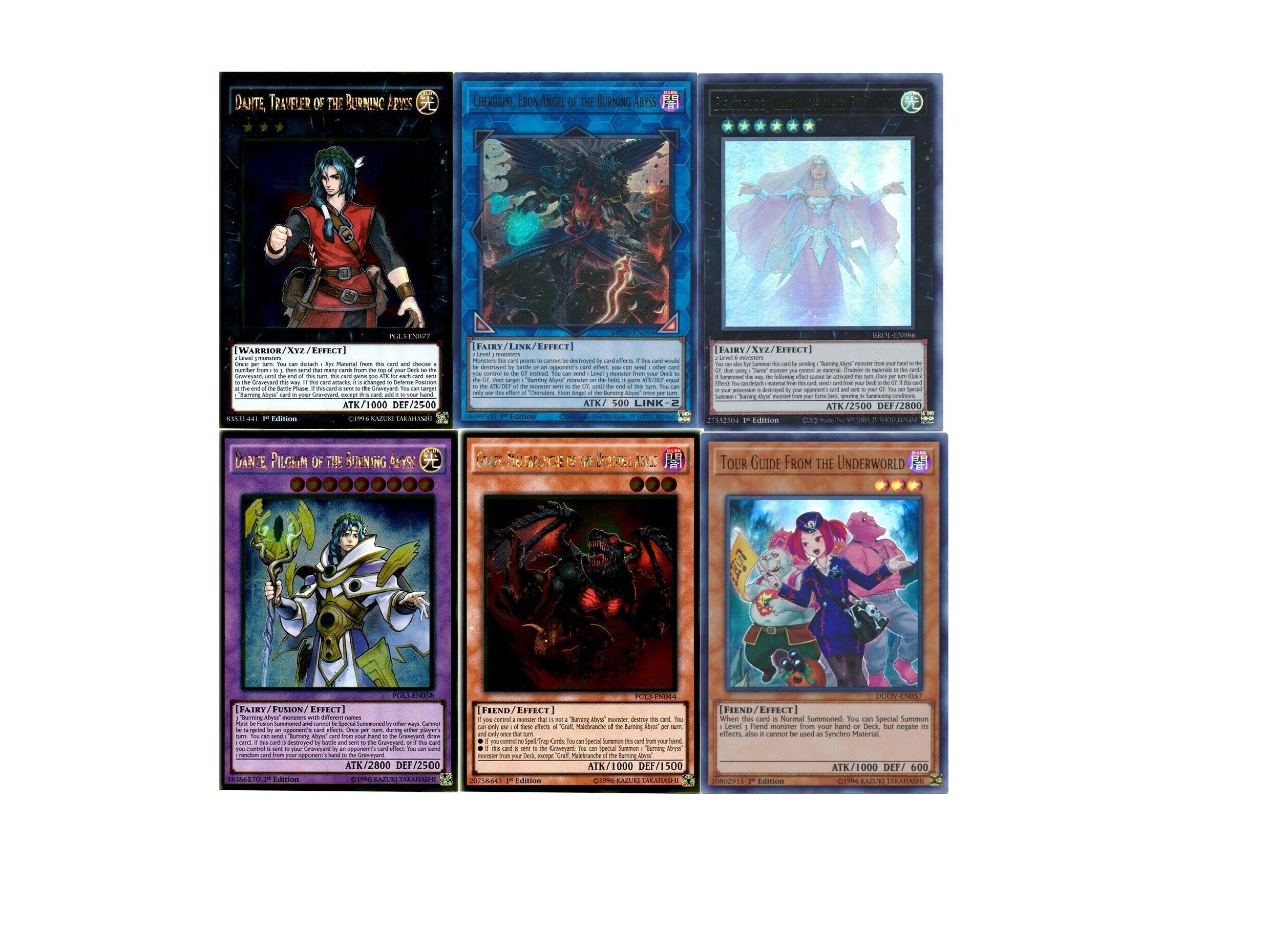 Yugioh Burning Abyss Deck Beatrice Cherubini Graff Phantom Etsy
