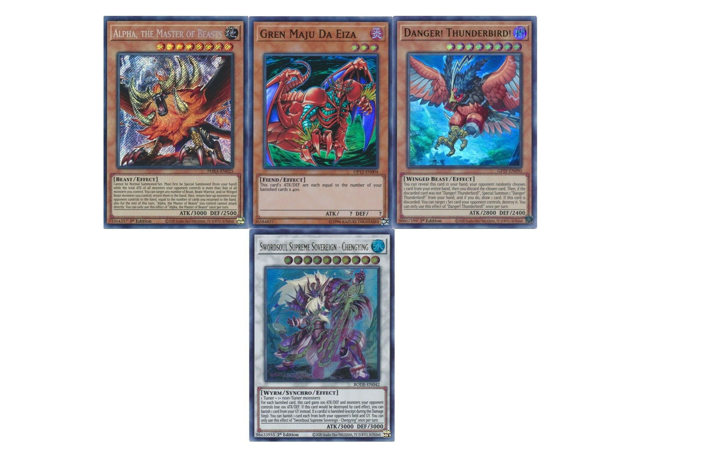 Yugioh Kaiju Budget Deck Gadarla alpha the Master of Etsy