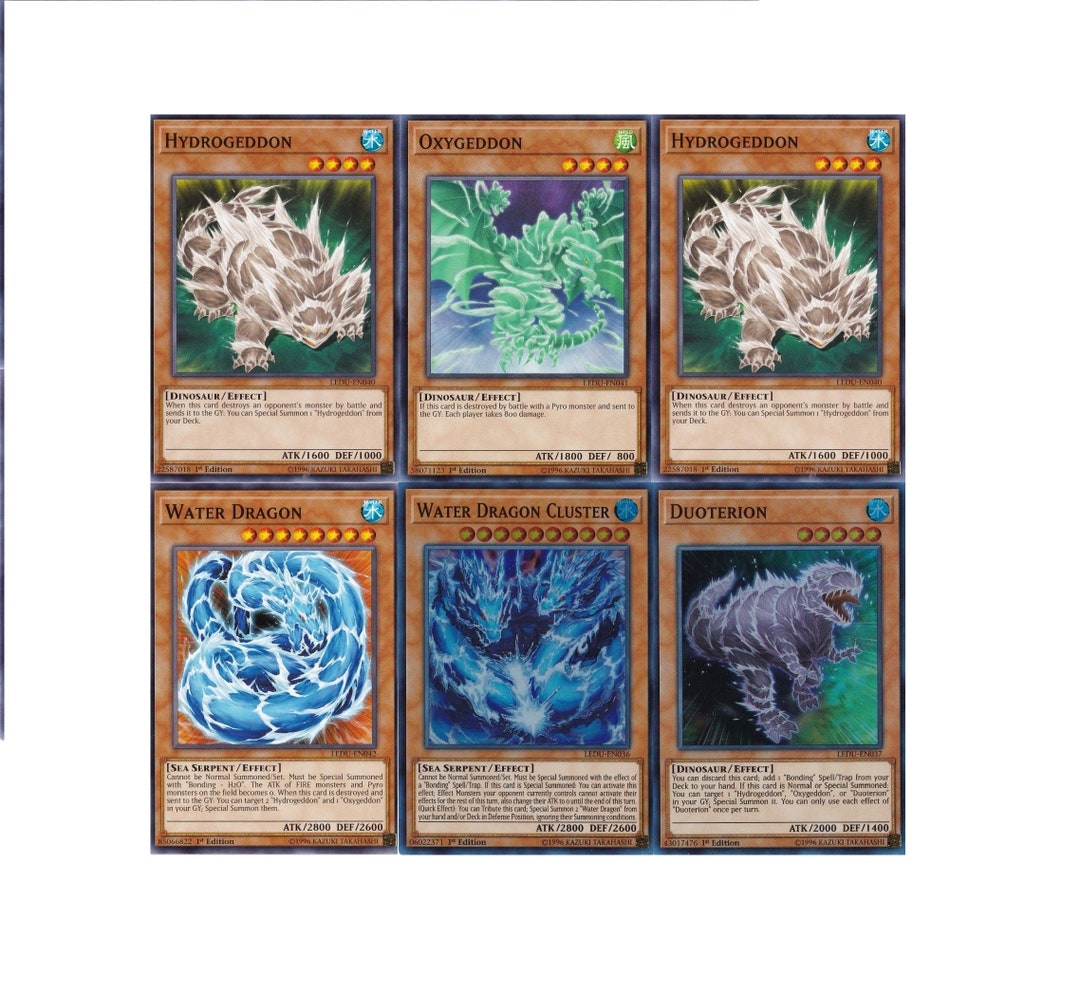Yugioh Bastion Complete Deck Water Dragon Cluster Duoterion