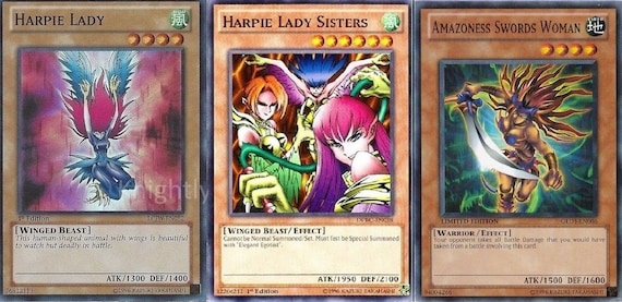 Yugioh Mai Valentine Deck Amazoness Swords Woman Harpie Etsy