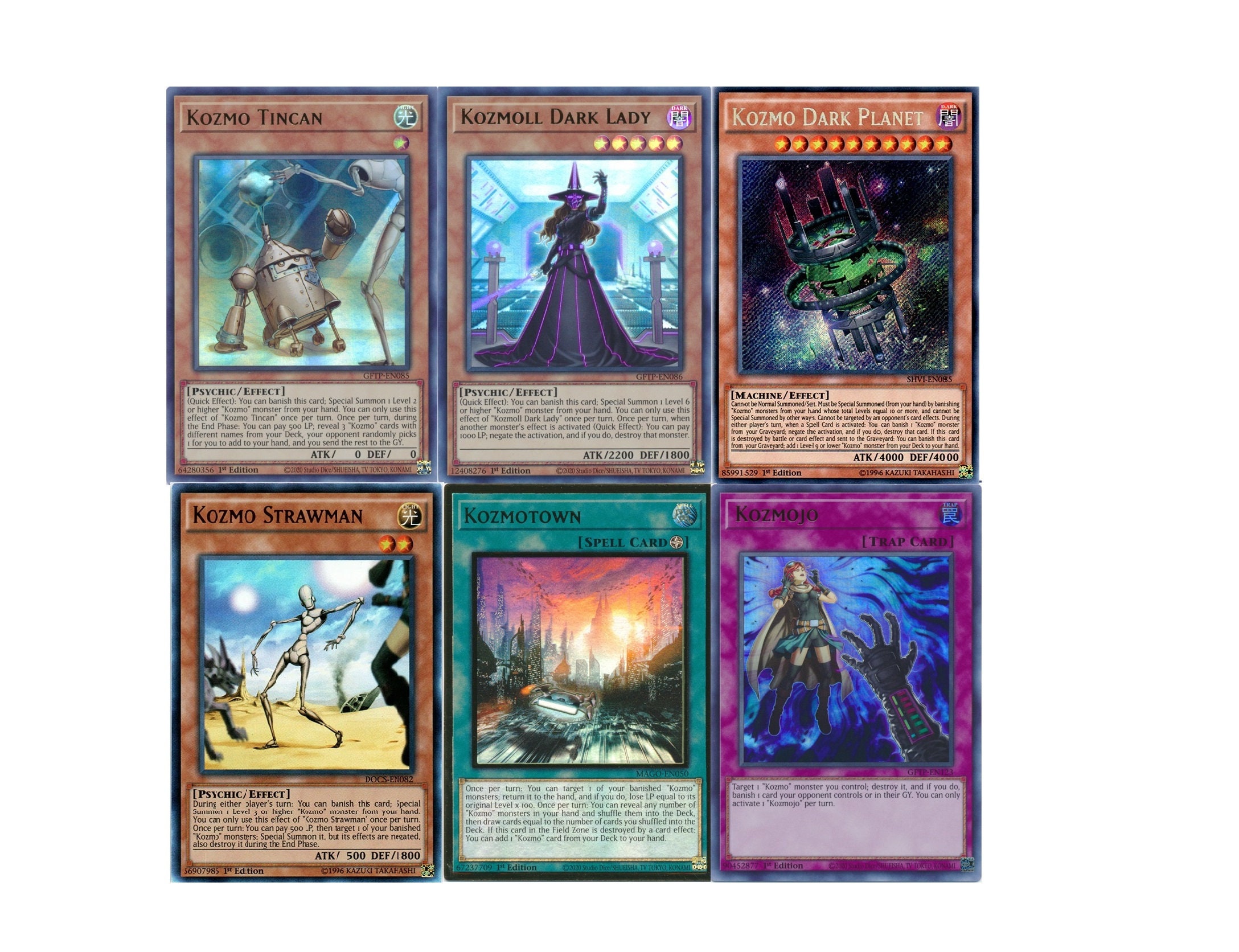 Yugioh Kozmo 2023 Deck Dark Destroyer Farmgirl Tincan Kozmoll 55