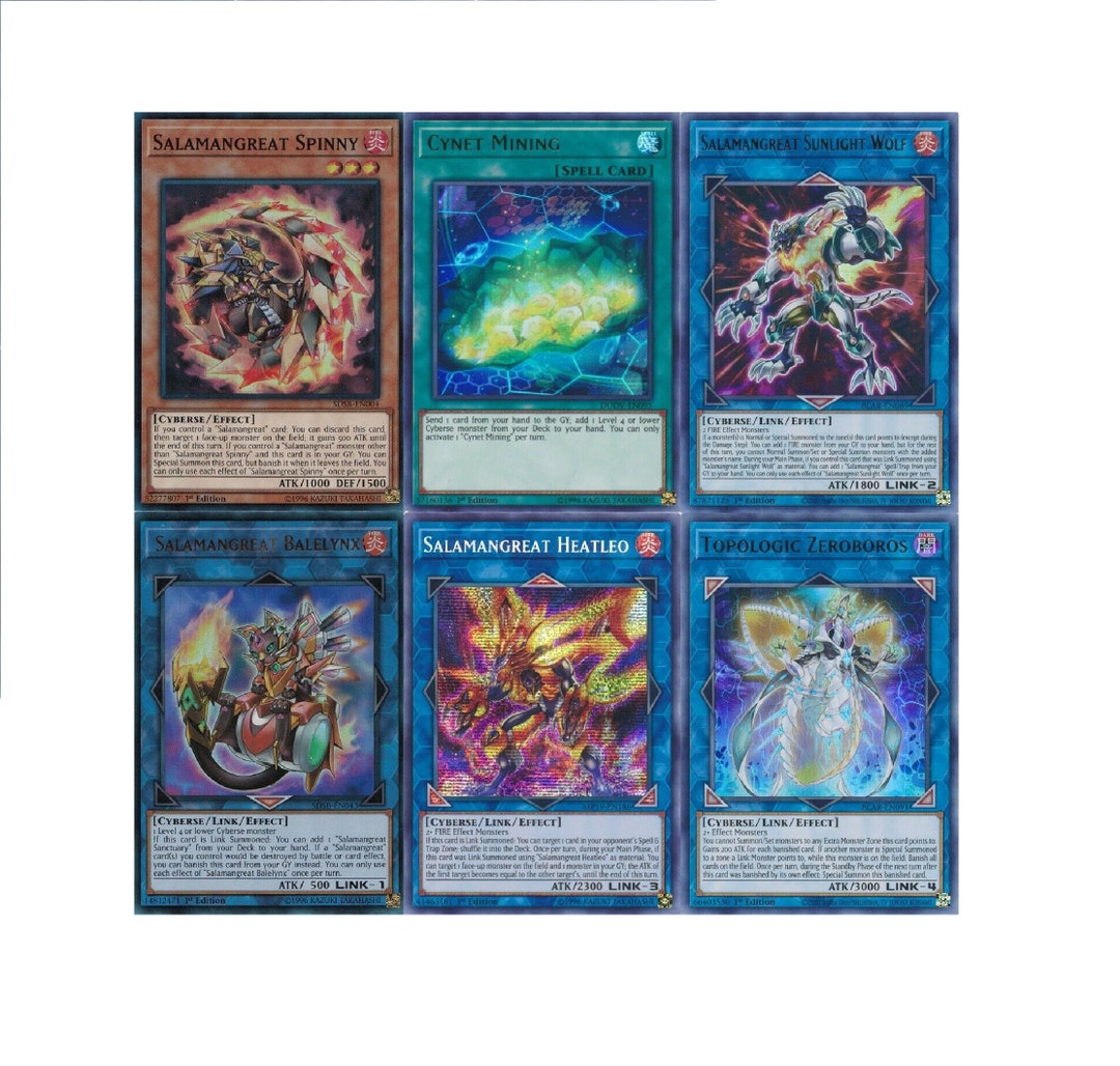 Yugioh Salamangreat 2023 Deck Salamangreat Spinny Balelynx 55 Cards Etsy