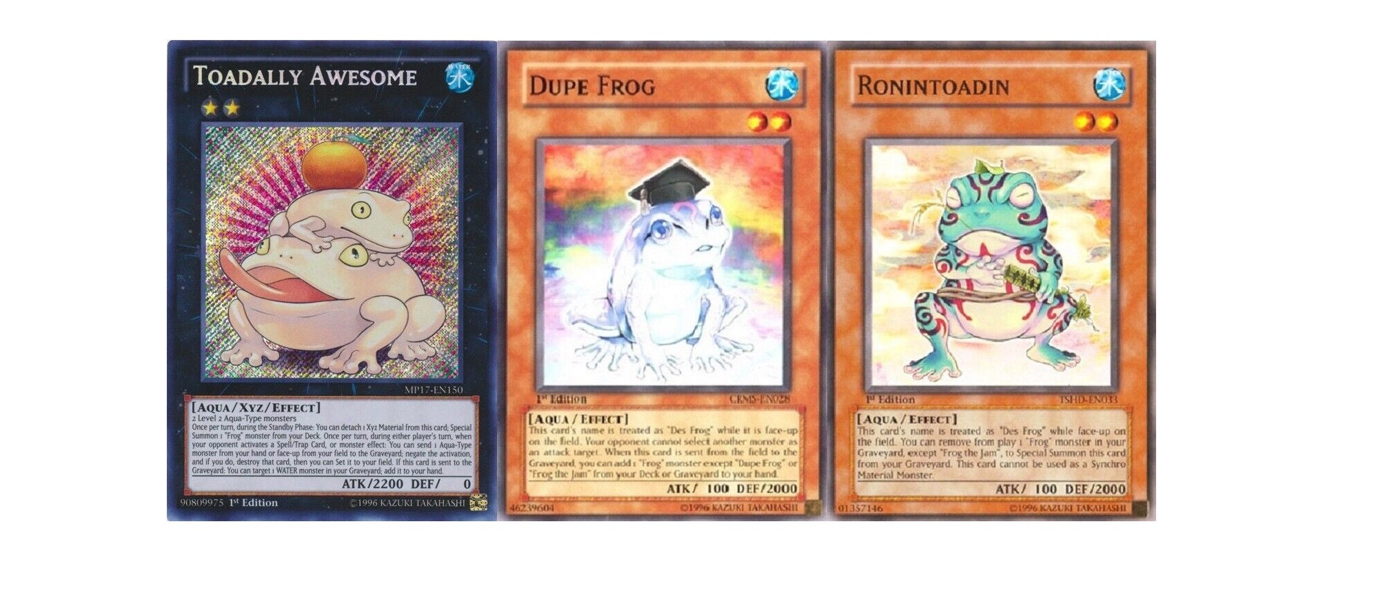 Yugioh Frog Paleozoic Budget Deck Toadally Awesome swap Etsy