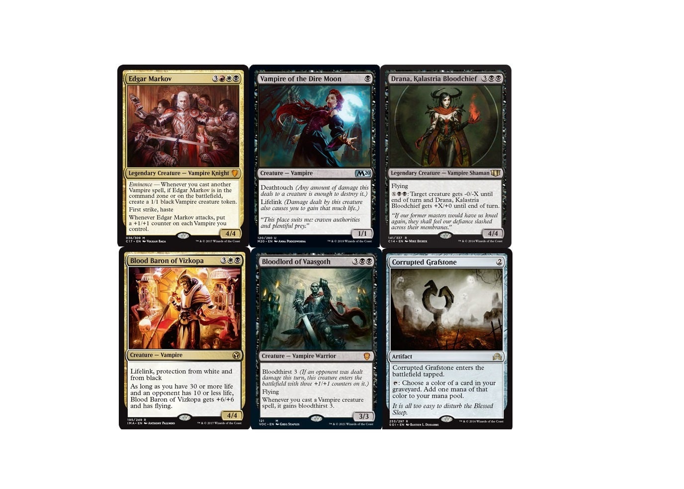 Edgar Markov100 Card EDH Commander Deckvampire Magic the Gathering