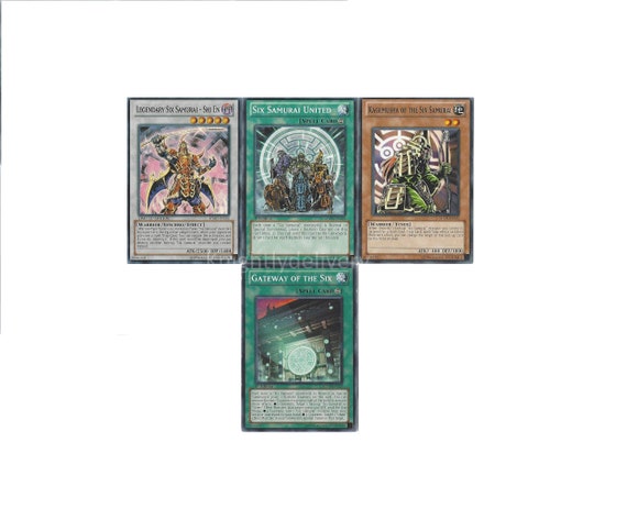 Yugioh Six Samurai Tournament Deck Shi En Kizan United Etsy