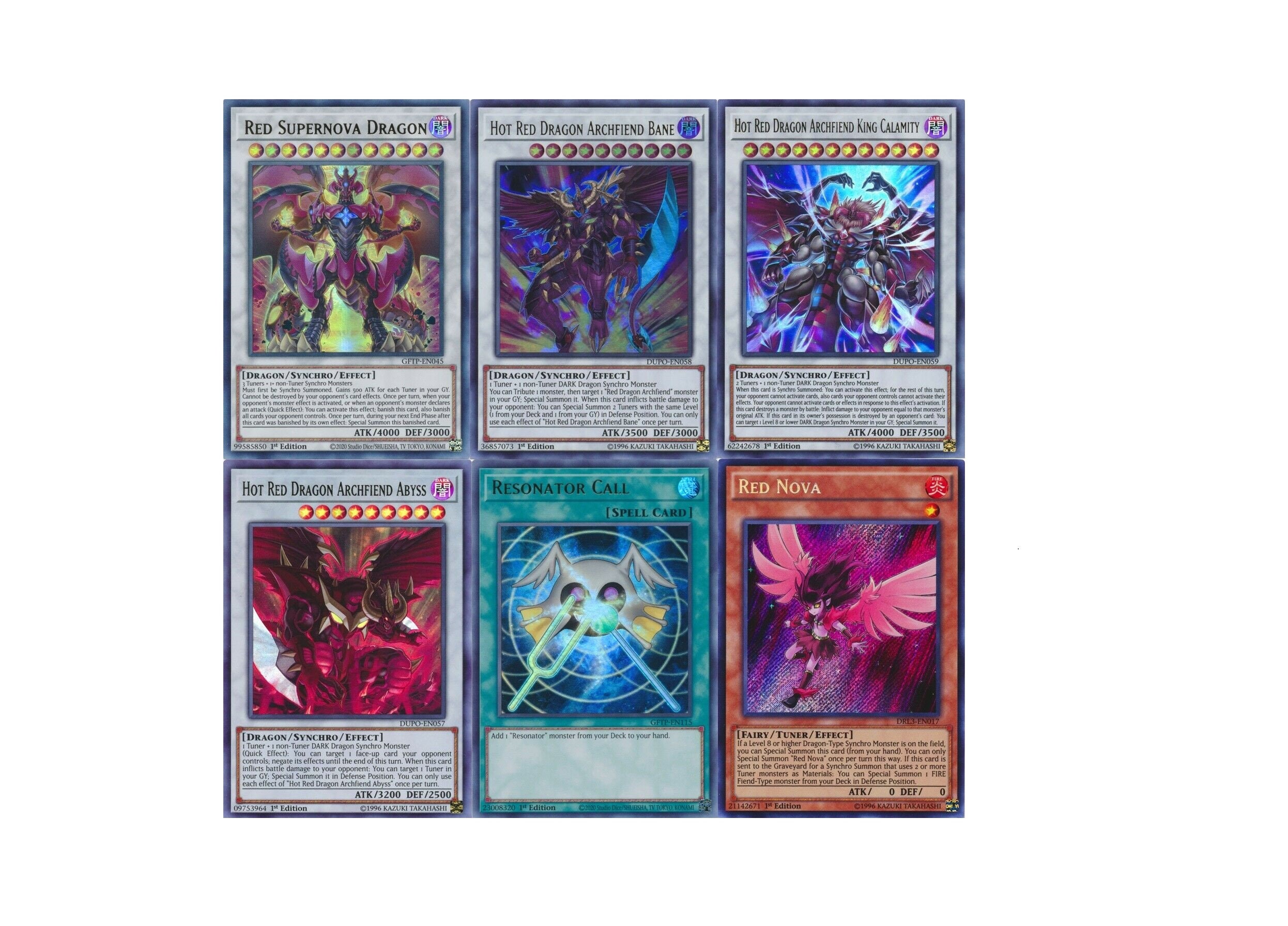 YU-GI-OH! 5D's - Jack Atlas' Complete Red Dragon Archfiend & Resonator  Synchro Deck