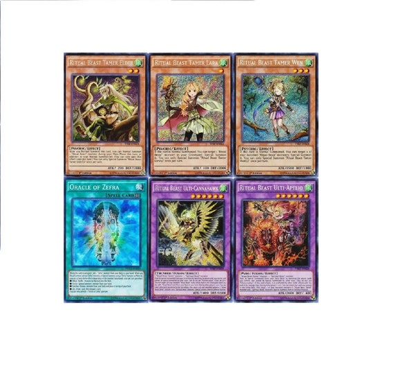 Yugioh Ritual Beast 21 Deck Tamer Elder Oracle Of Zefra Etsy