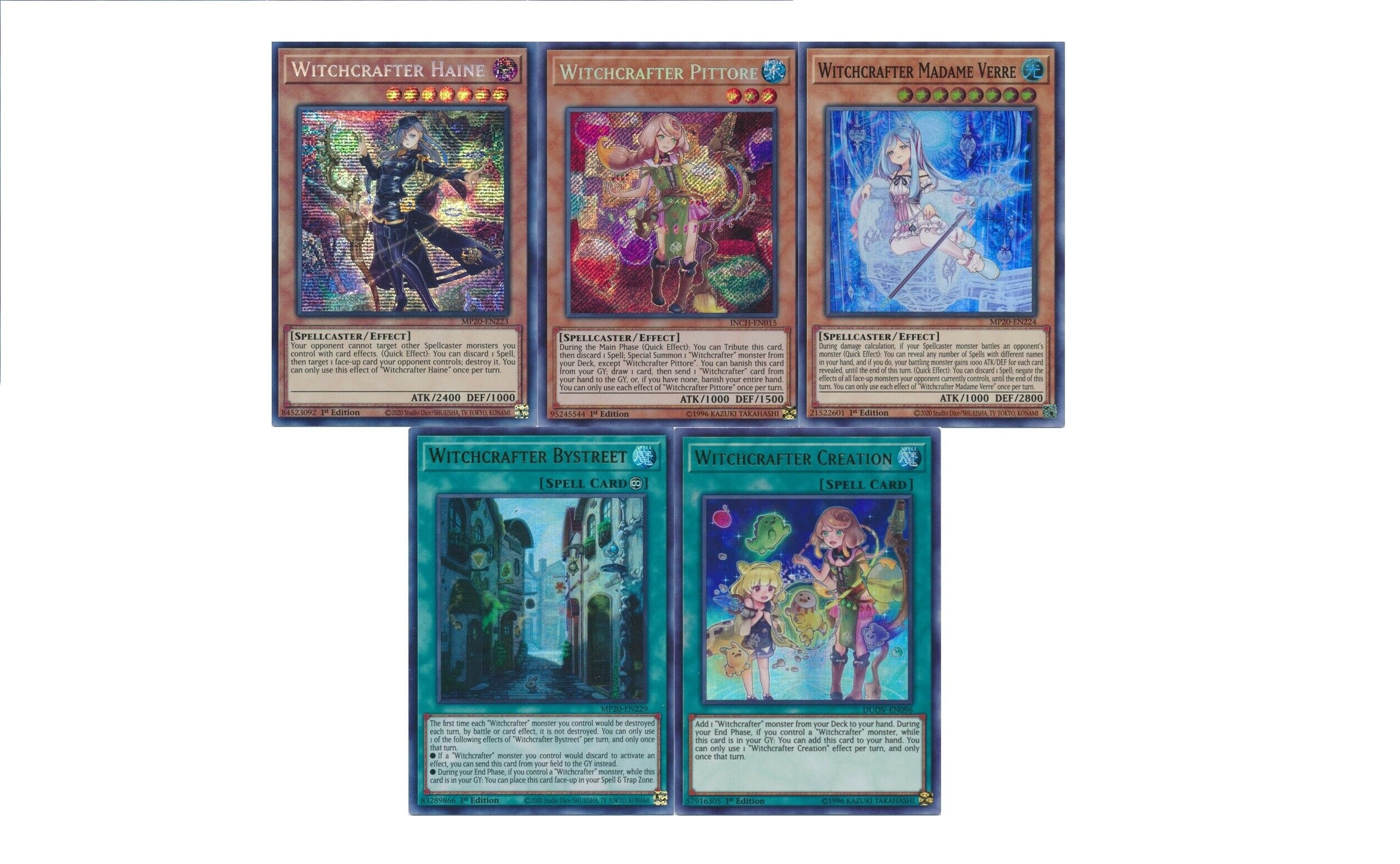 Yugioh Witchcrafter Tournament Deck Madame Verre Golem Etsy