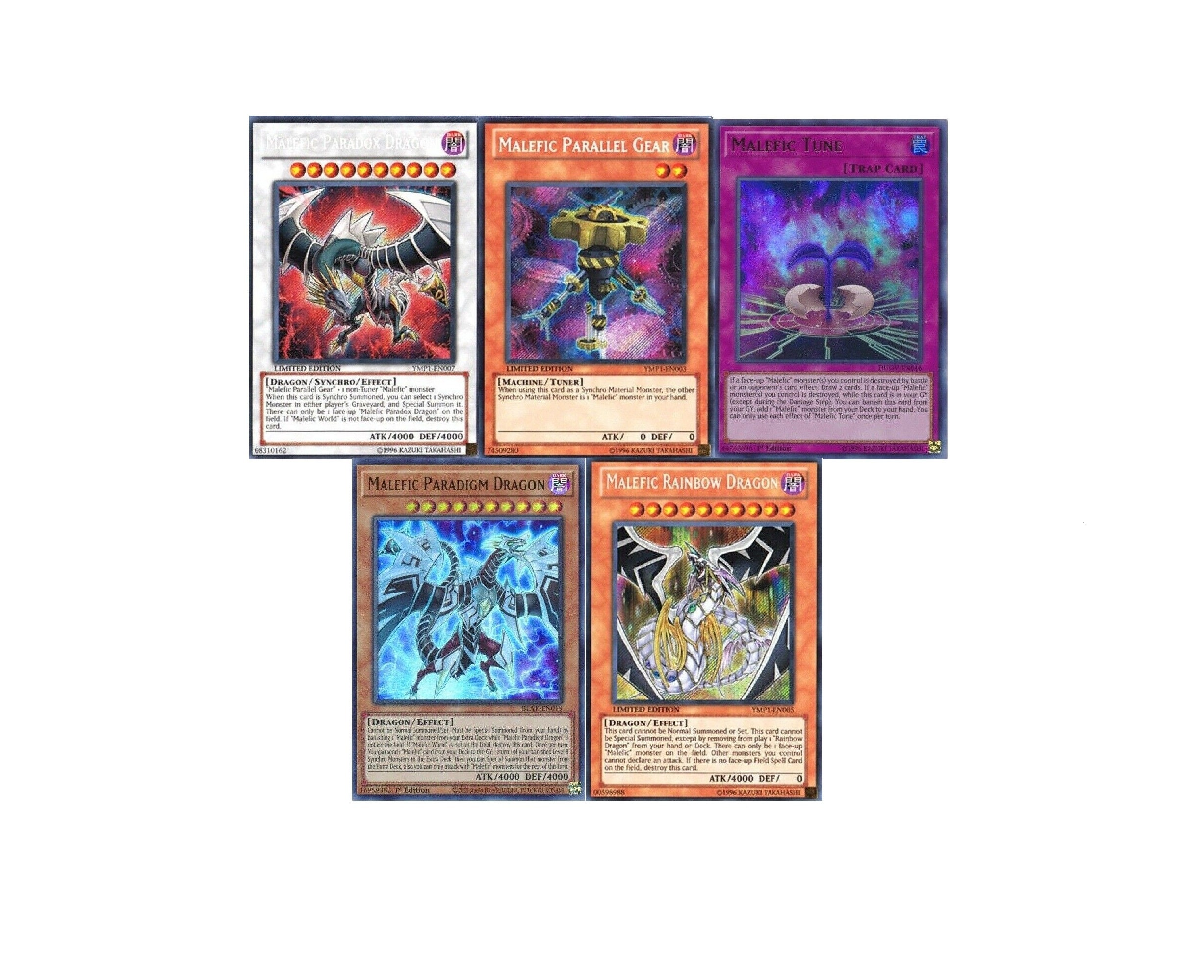 Yugioh Malefic Budget Deck Rainbow Paradox Dragon Blueeyes 52 Cards NM