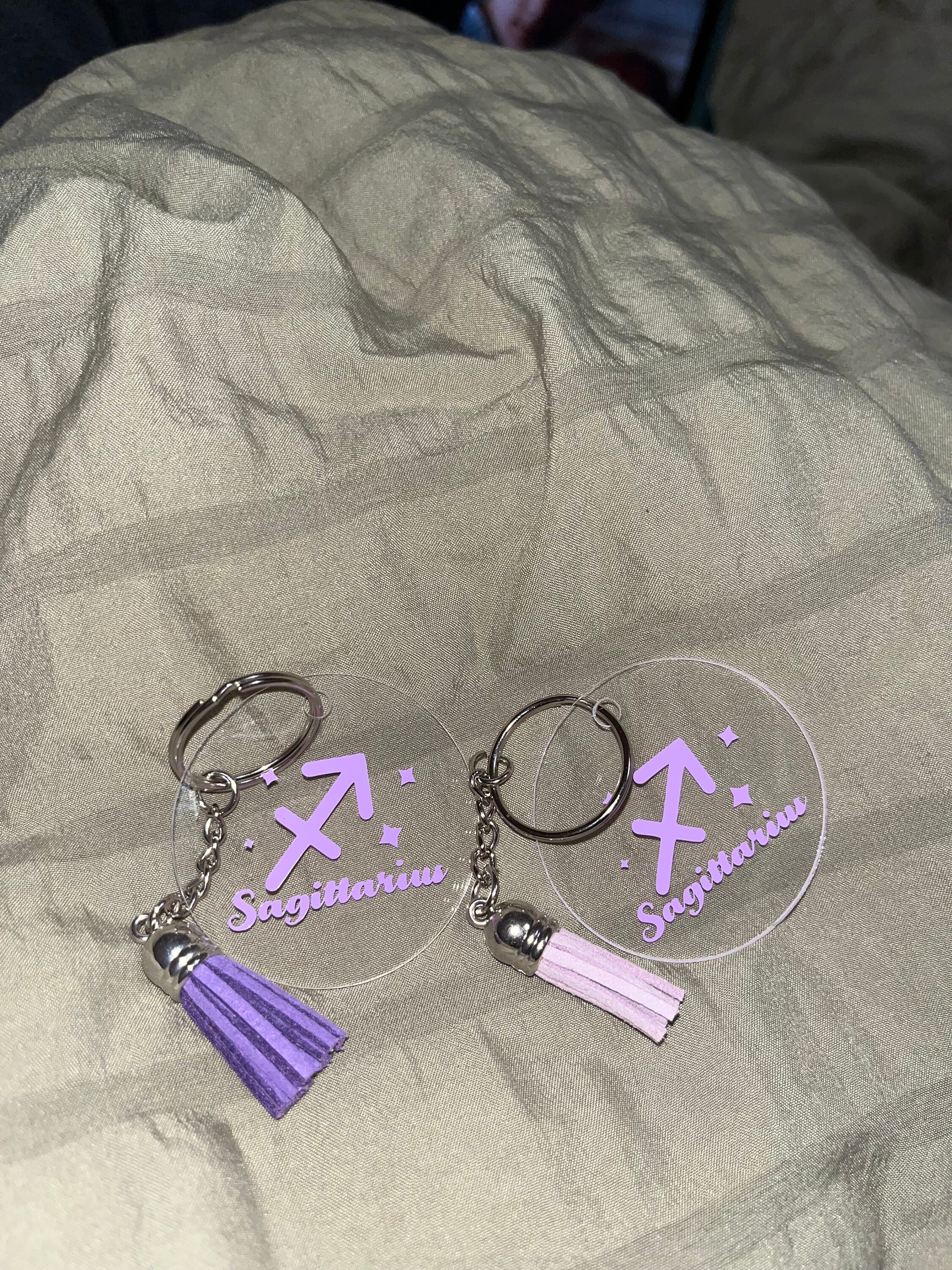 Astrology Sign Keychains - Etsy