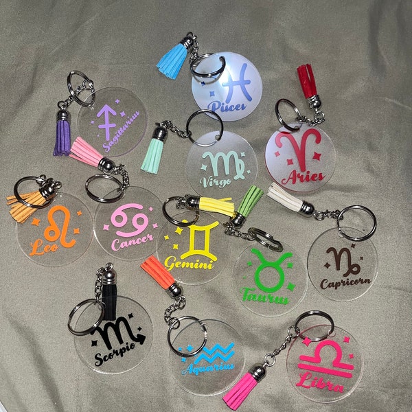 Astrology Sign Keychains