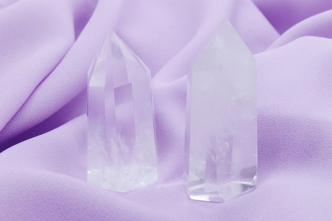 Clear Quartz Crystal Tower Crystal Wand quartz Home Decor Etsy