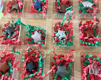 Mixed Gemstone 24 PCs Carved Pieces  | Crystal Advent Calendar | Crystal Calendar | Advent Calendar | Mystery Box | Crystal Set |