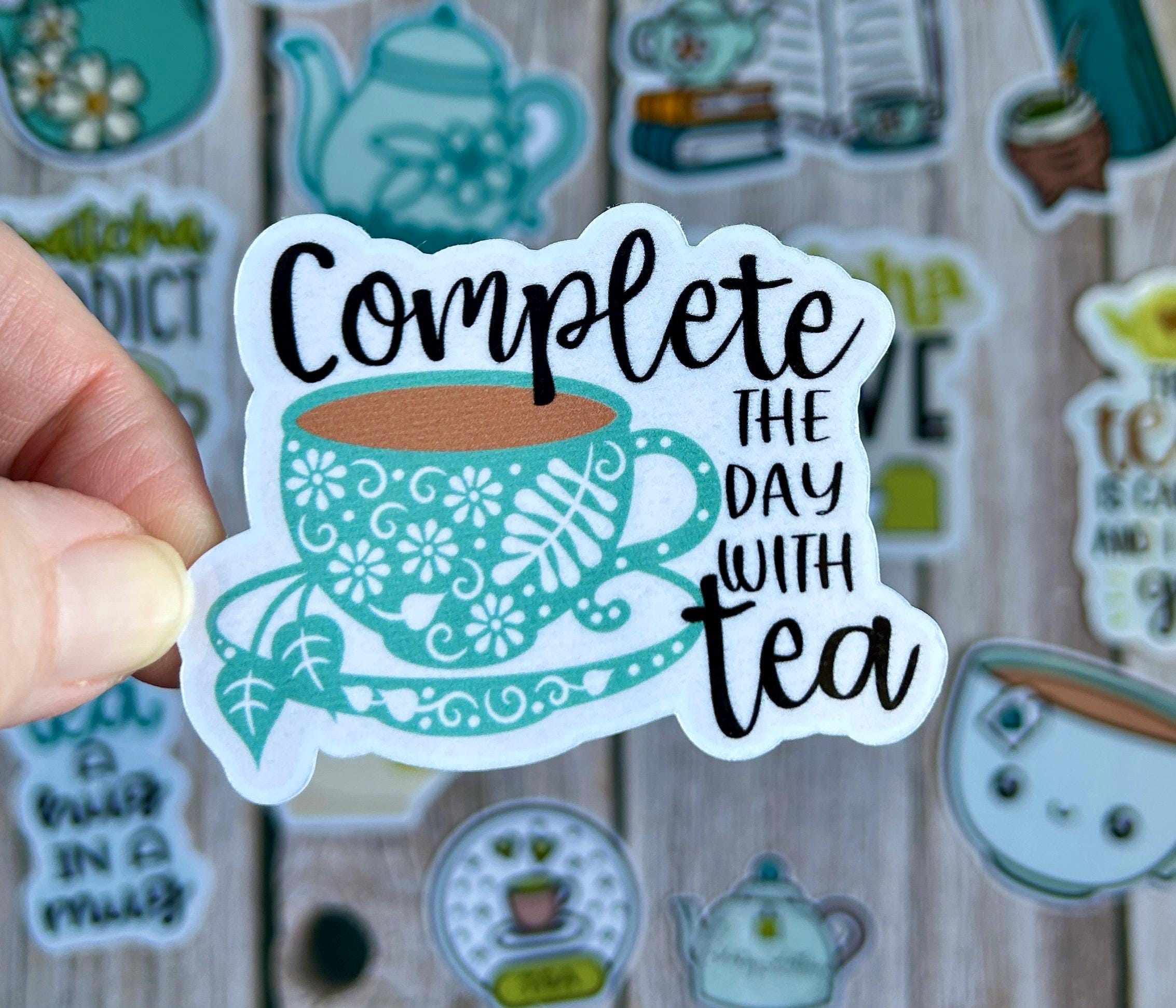 Tea Stickers,but First Tea Sticker Set,artsy Arthurs,tea Sticker,matcha ...