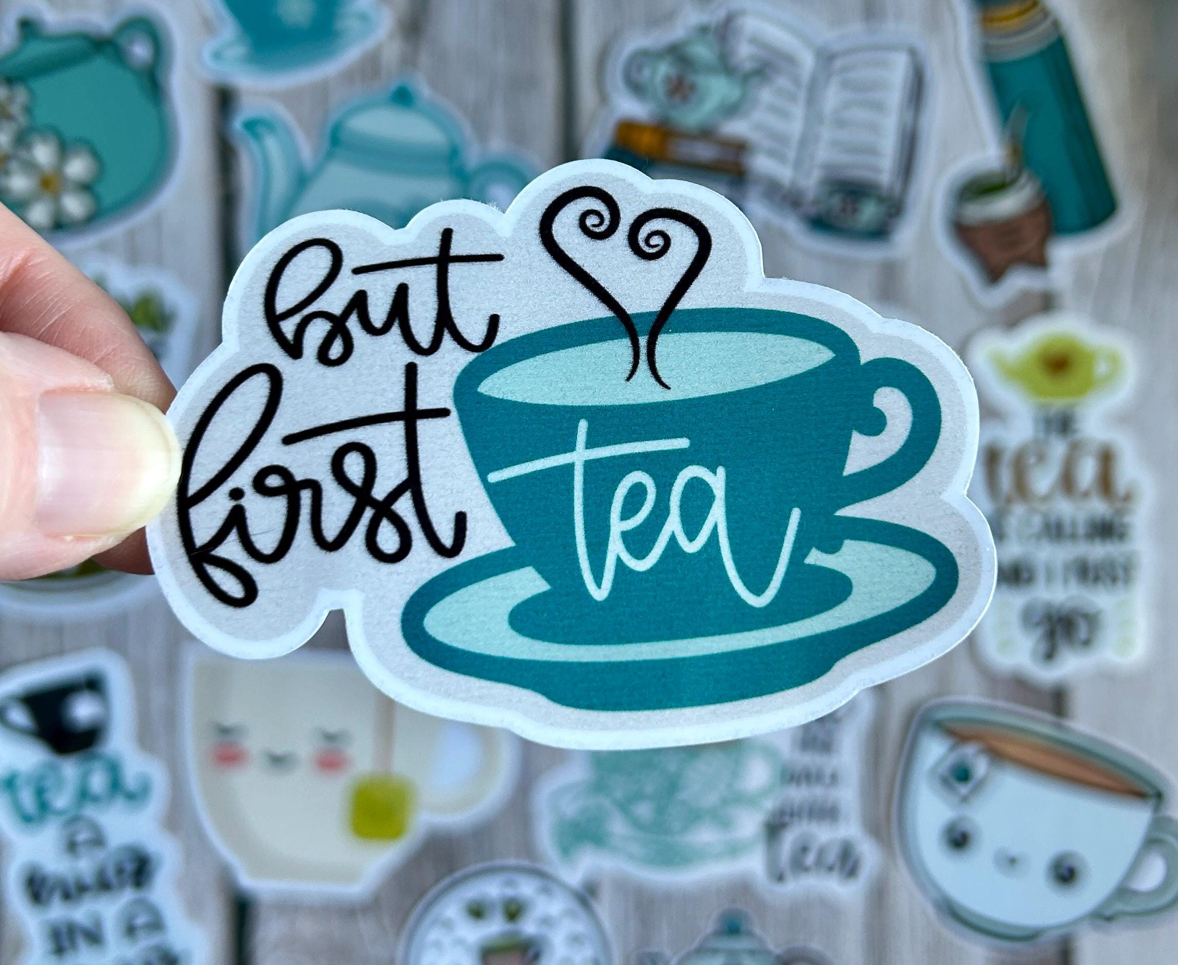 Tea Stickers,but First Tea Sticker Set,artsy Arthurs,tea Sticker,matcha ...