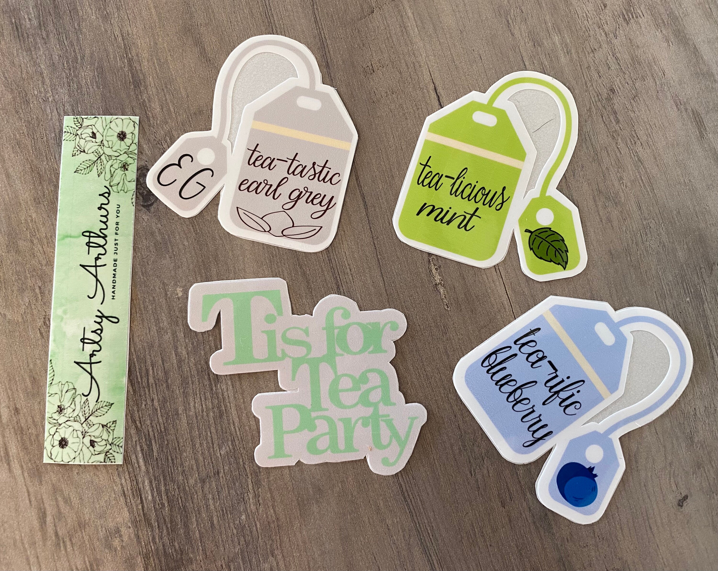 Tea Stickerstea Bag Emoji Sticker Set Artsy Arthurs Etsy UK