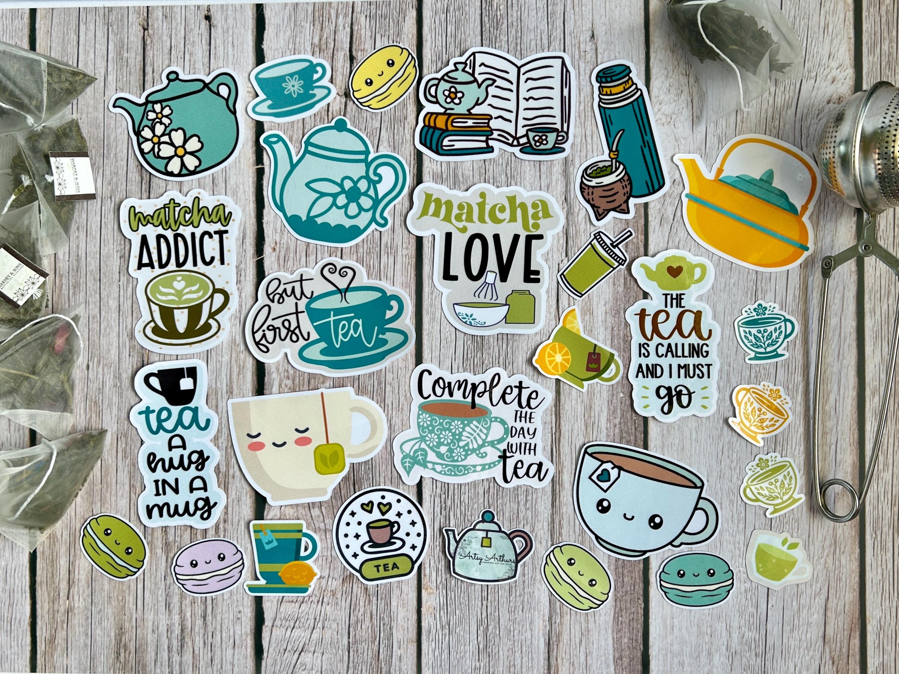 Rich Tea Computer Sticker Tea Stickers,but First Tea Sticker Set,artsy Arthurs,tea Sticker,matcha ...