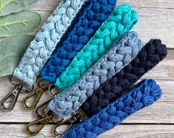 Handmade Crochet Keychain: Boho Bag Charm, Custom Colors