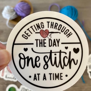 Crochet Stickers,Crochet Sticker Pack,Artsy Arthurs,Hooked on Crochet Stickers,Yarn Stickers,laptop sticker,phone sticker,hydro flask One stitch at a time