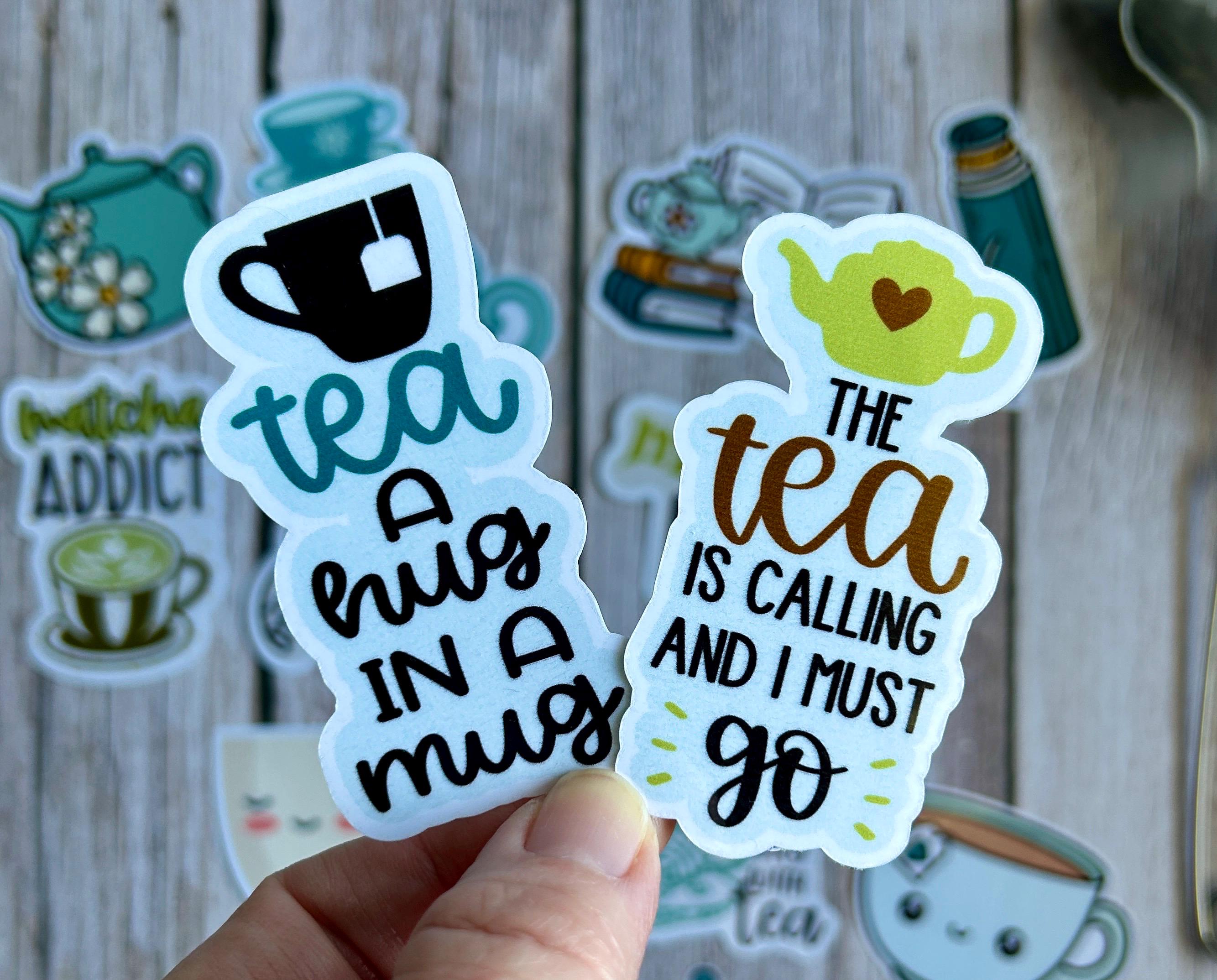 Tea Sticker Tea Stickers,but First Tea Sticker Set,artsy Arthurs,tea Sticker,matcha ...