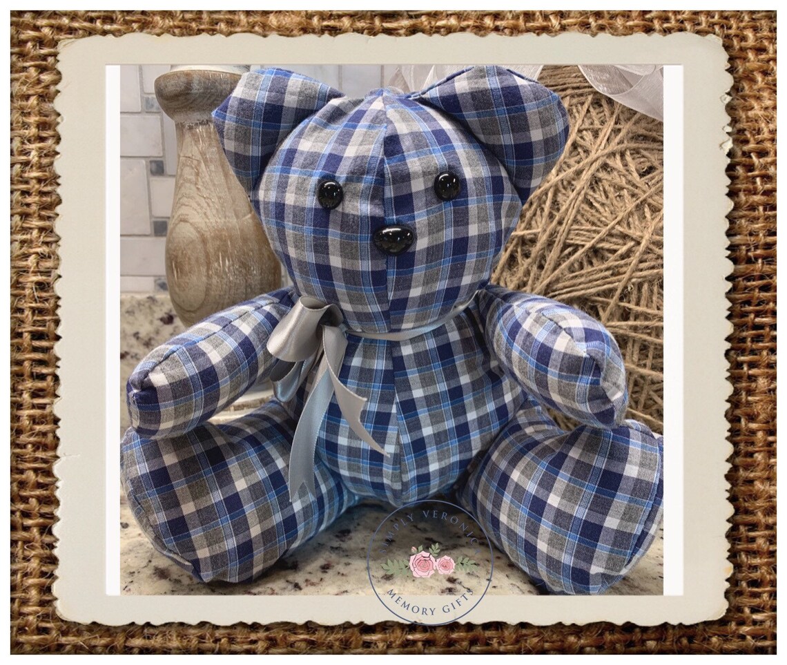 Memory Bear from loved ones clothing Sympathy gifts Keepsake Etsy