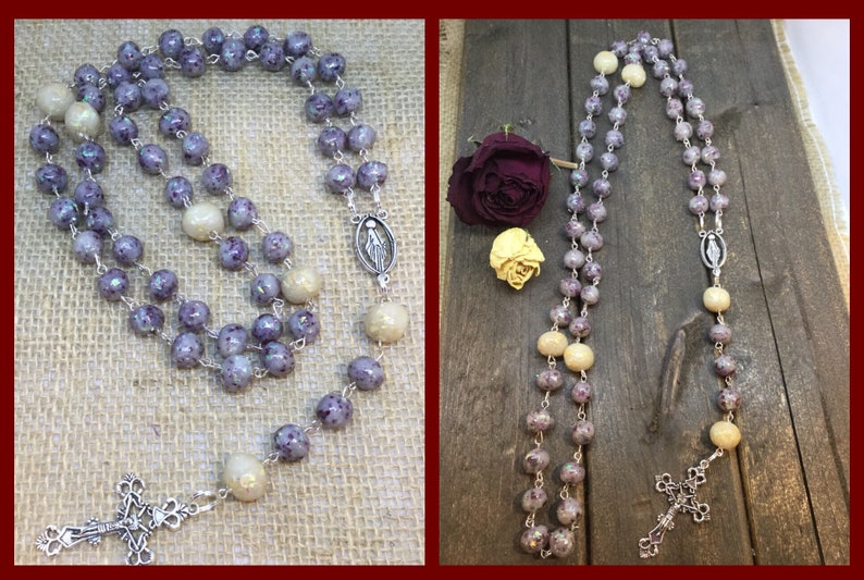 Keepsake Rosaries made with your dried flowers Full ...