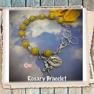 Rosary Bracelet from Dried flower Petals, SIMPLYVERONICA2015, ITEM#1392