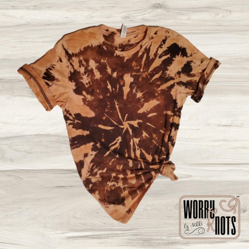 orange bleach dye shirt