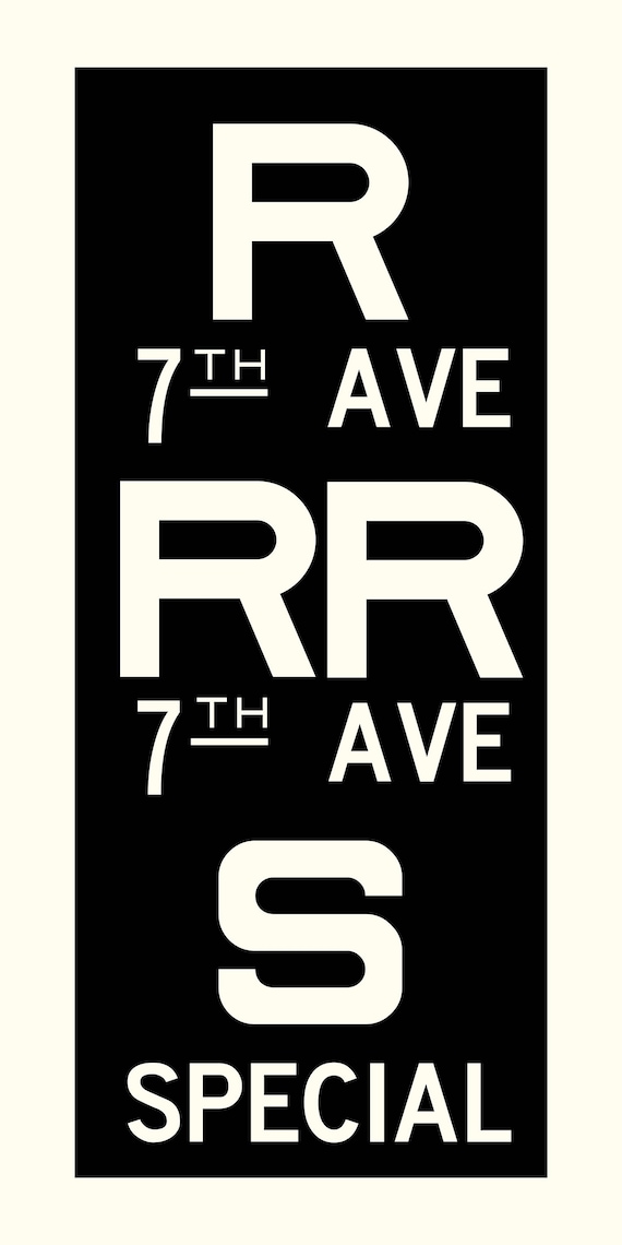 XL Vintage Subway Sign, Large Wall Art Print, Restoration Hardware