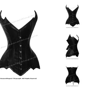 luvsecretlingerie Heavy Duty 26 Double Steel Boned Waist Training Faux Leather Overbust Shaper Corset #8718-FL