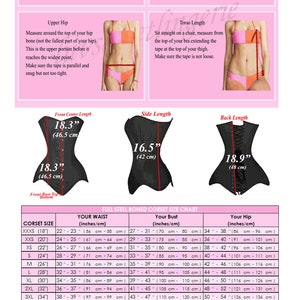 luvsecretlingerie Heavy Duty 26 Double Steel Boned Waist Training Baumwolle Long Torso Overbust Shaper Korsett 8151-TC Bild 2