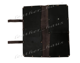 4 Pockets Professional Chef Bag Lightweight Genuine Premium Leather Knife Bag/Chef Knife Roll #K017