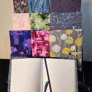 Fabric Notebook Cover / Composition Book Cover / 7.5X 9.75 / Refillable / Journal Cover