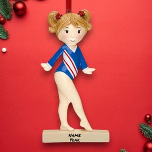 パーソナライズされた体操選手のクリスマスオーナメント - カスタムクリスマスデコレーション