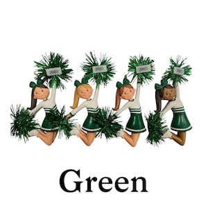 Personalized Cheerleader Ornament: Custom Uniform & Pom Poms image 11